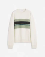 Striped brushed motherhair sweater