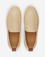 Men’s Cruiser raffia moccasins Natural