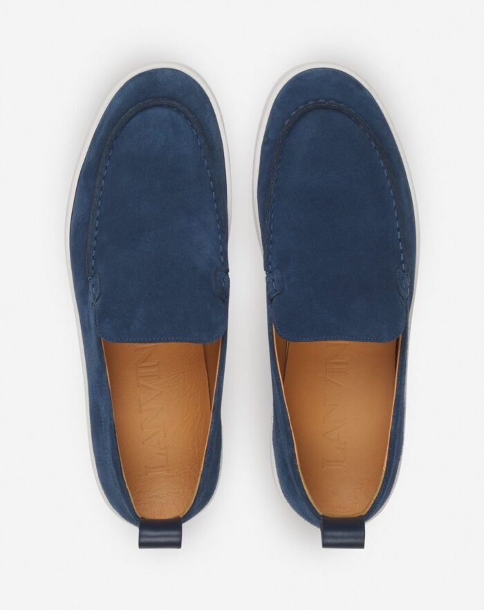 Men’s Cruiser suede moccasins Navy Blue