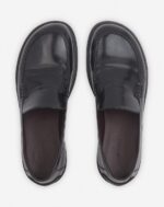 Spinto loafers in glossy leather Black