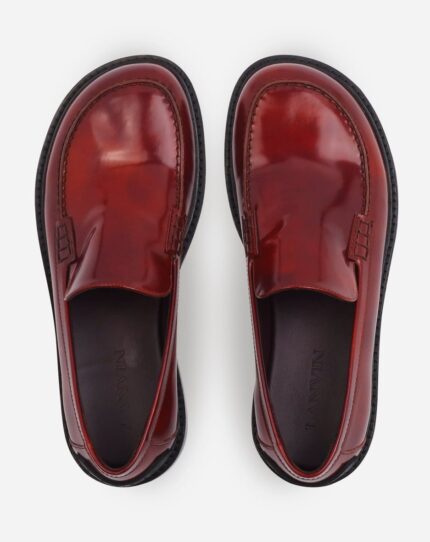 Spinto loafers in smooth leather Dark Brown/Black