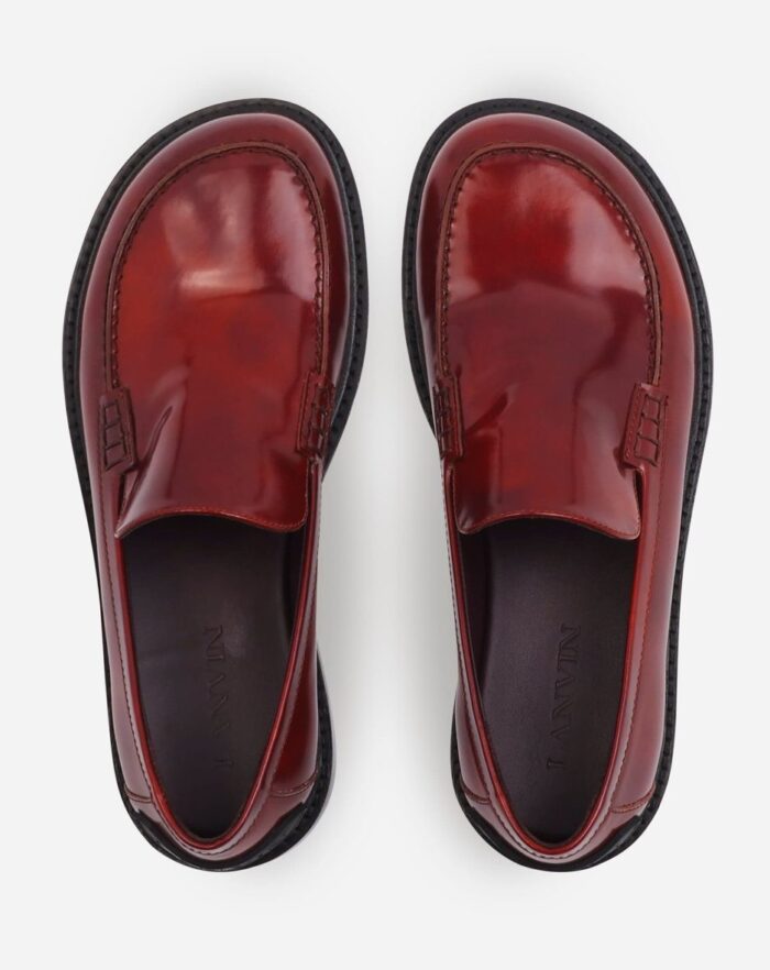 Spinto loafers in smooth leather Dark Brown/Black