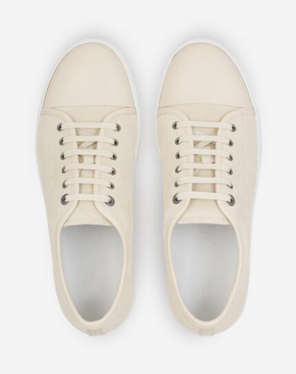 Men’s Dbb1 leather and suede sneakers Vanilla