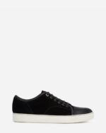 Men’s Dbb1 leather and suede sneakers Black