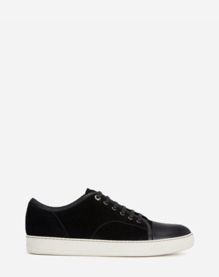 Men’s Dbb1 leather and suede sneakers Black