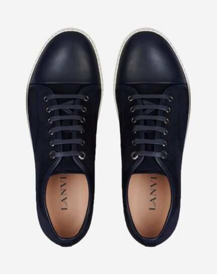 Dbb1 leather and suede sneakers Navy Blue