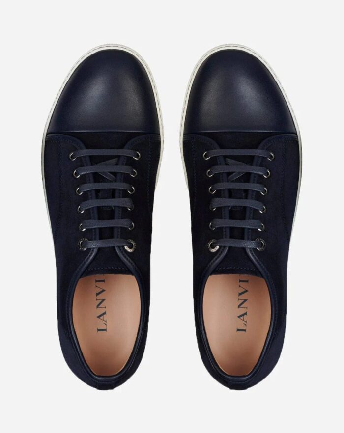 Dbb1 leather and suede sneakers Navy Blue