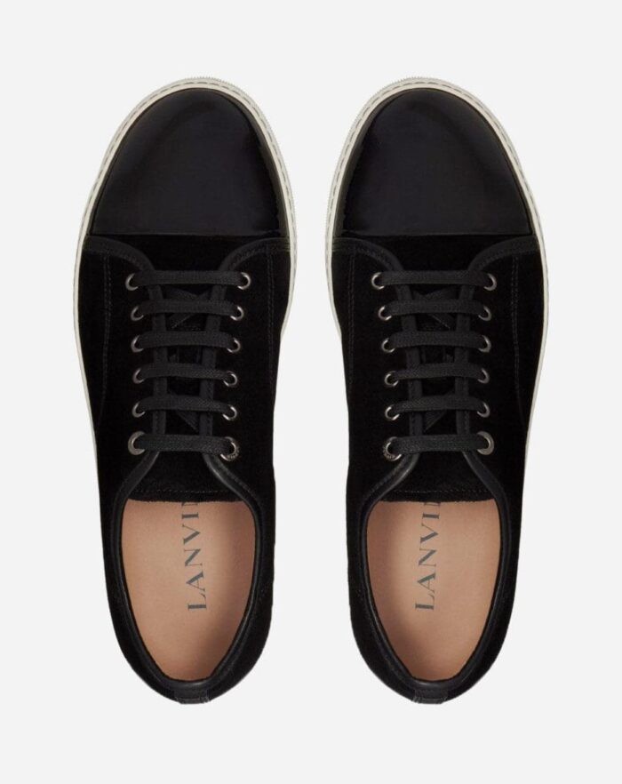 Dbb1 suede and patent leather sneakers BLACK