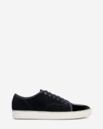 Men’s Dbb1 suede and patent leather sneakers NAVY BLUE