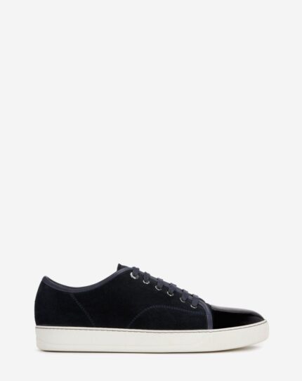 Men’s Dbb1 suede and patent leather sneakers NAVY BLUE