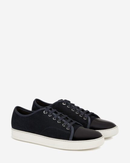 Men’s Dbb1 suede and patent leather sneakers NAVY BLUE