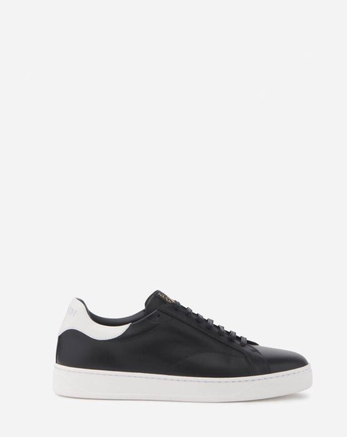 Men’s Ddb0 leather sneakers Black/White