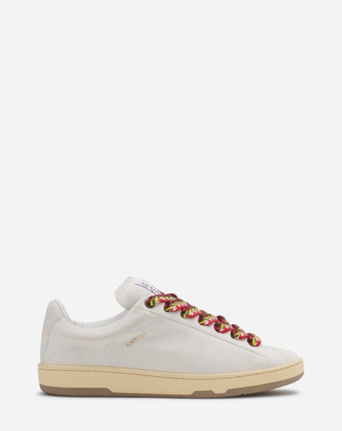 Men’s Suede curb lite sneakers WHITE