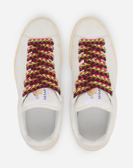 Men’s Suede curb lite sneakers WHITE
