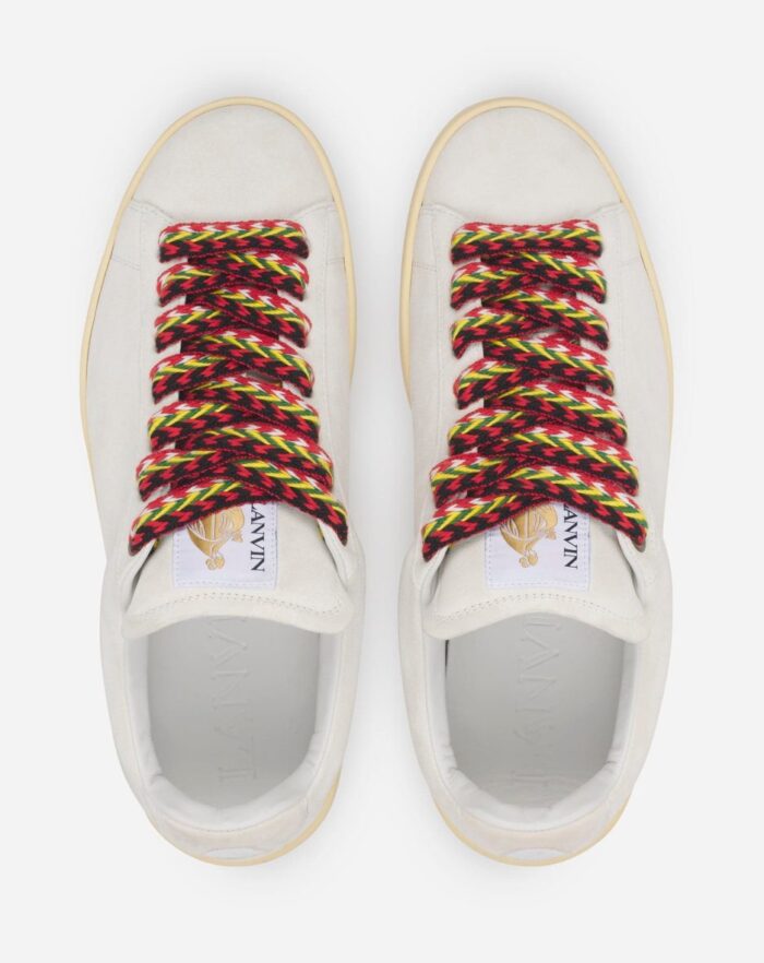 Men’s Suede curb lite sneakers WHITE