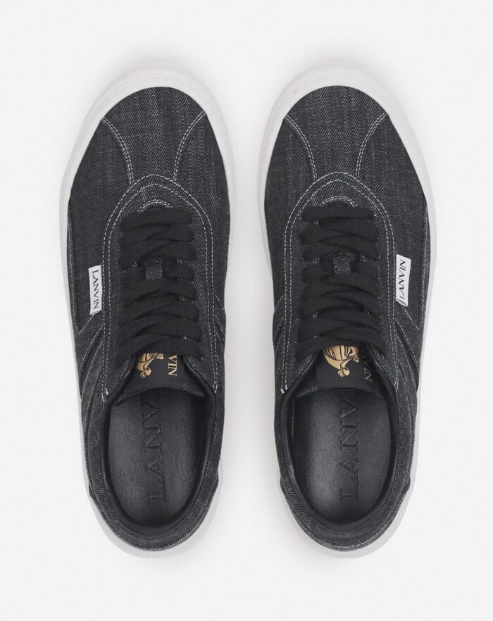 Men’s Cash sneakers by lanvin in denim Black/White
