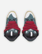 Men’s Leather curb sneakers BLUE