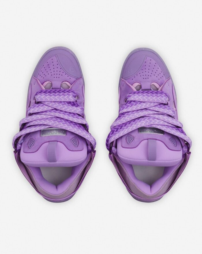 Men’s Curb leather sneakers Lilac
