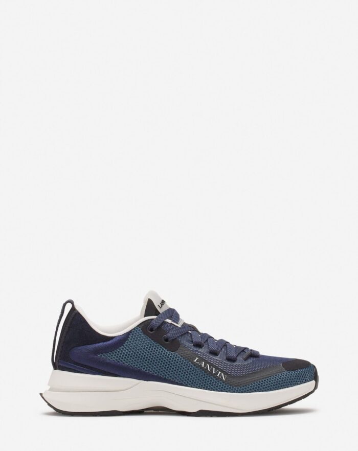 L-i mesh sneakers Petrol/Ecru
