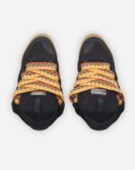 Leather curb sneakers Black
