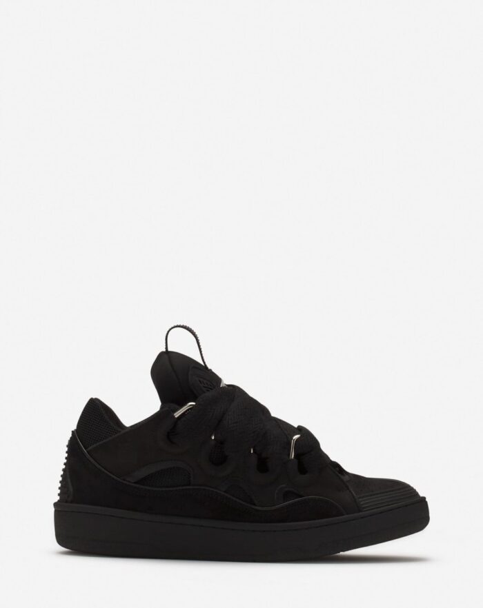 Curb leather sneakers Black/Black