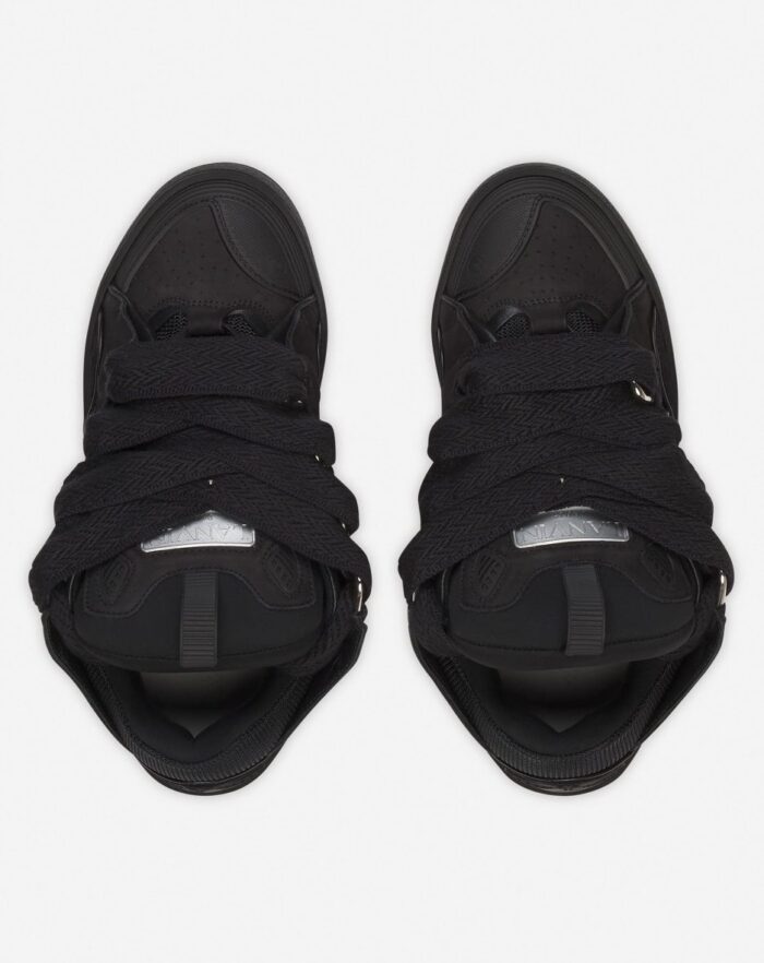 Curb leather sneakers Black/Black