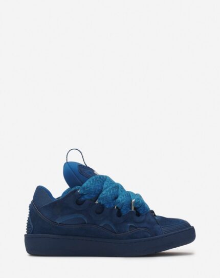Curb leather sneakers Petrol Blue