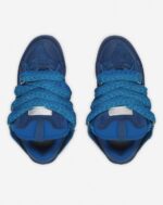 Curb leather sneakers Petrol Blue