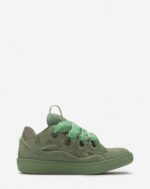Curb leather sneakers Vert De Gris