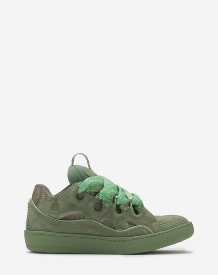Curb leather sneakers Vert De Gris