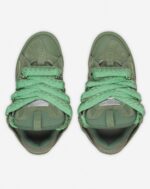Curb leather sneakers Vert De Gris