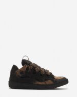 Curb washed denim sneakers Black/Beige