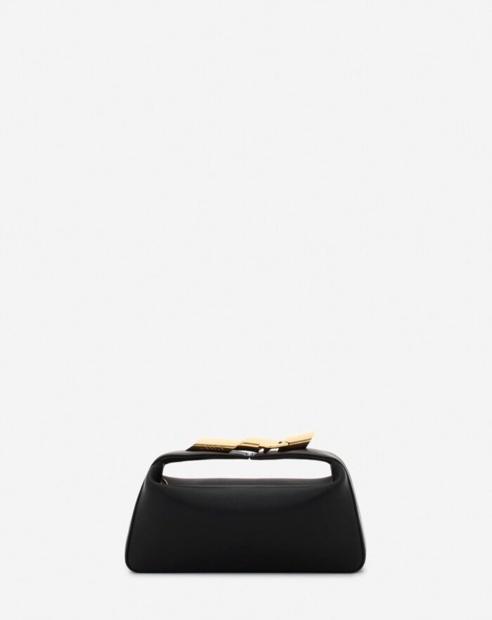 Women’s Haute séquence leather clutch bag Black