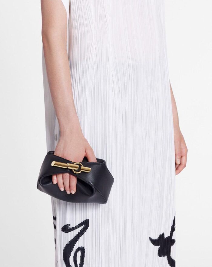 Women’s Haute séquence leather clutch bag Black