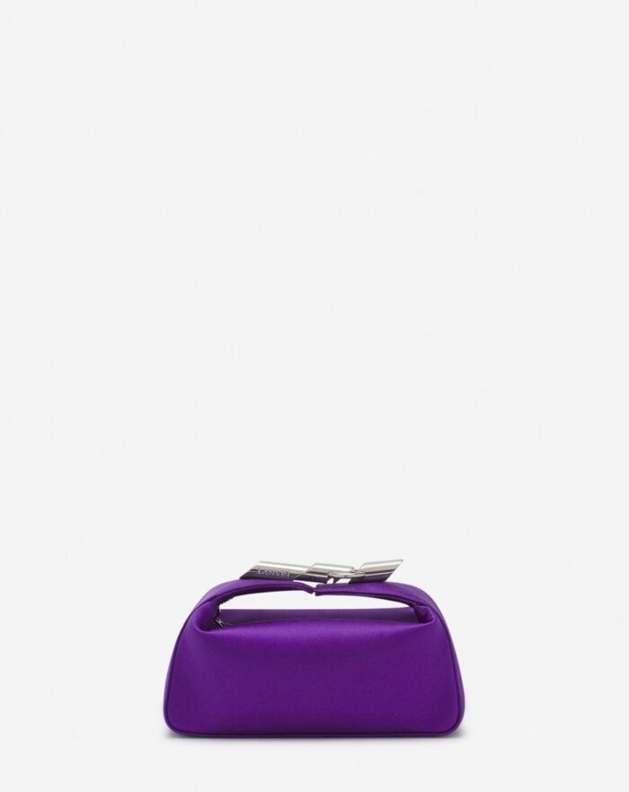 Women’s Haute séquence satin clutch bag Anemone