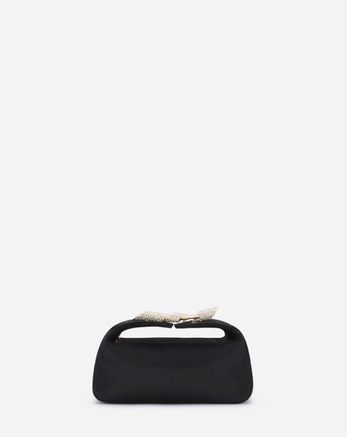 Women’s Haute séquence velvet clutch bag Black