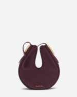 Women’s Hobo cymbal leather bag Burgundy