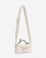 Women’s Nano pencil cat leather bag Chalk