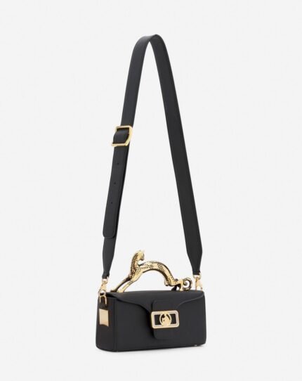 Women’s Nano pencil cat leather bag Black