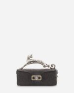 Women’s Medium pencil cat bag in python Anthracite