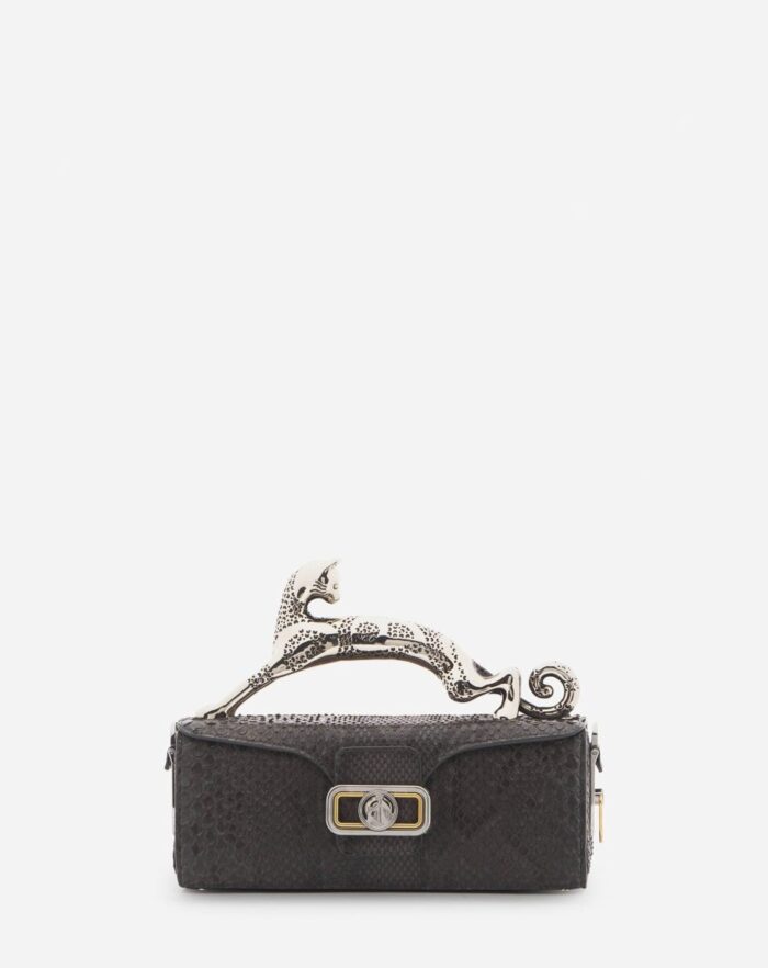 Women’s Medium pencil cat bag in python Anthracite