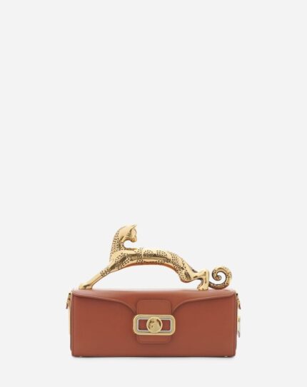 Women’s Medium leather pencil cat bag Tan