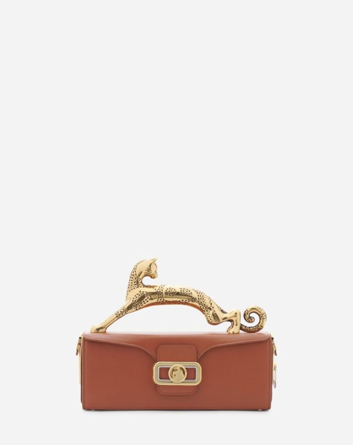 Women’s Medium leather pencil cat bag Tan