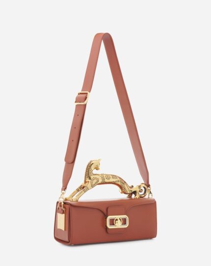 Women’s Medium leather pencil cat bag Tan