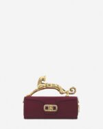 Women’s Medium leather pencil cat bag Turkish Red