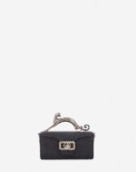 Women’s Nano pencil cat bag in suede Black
