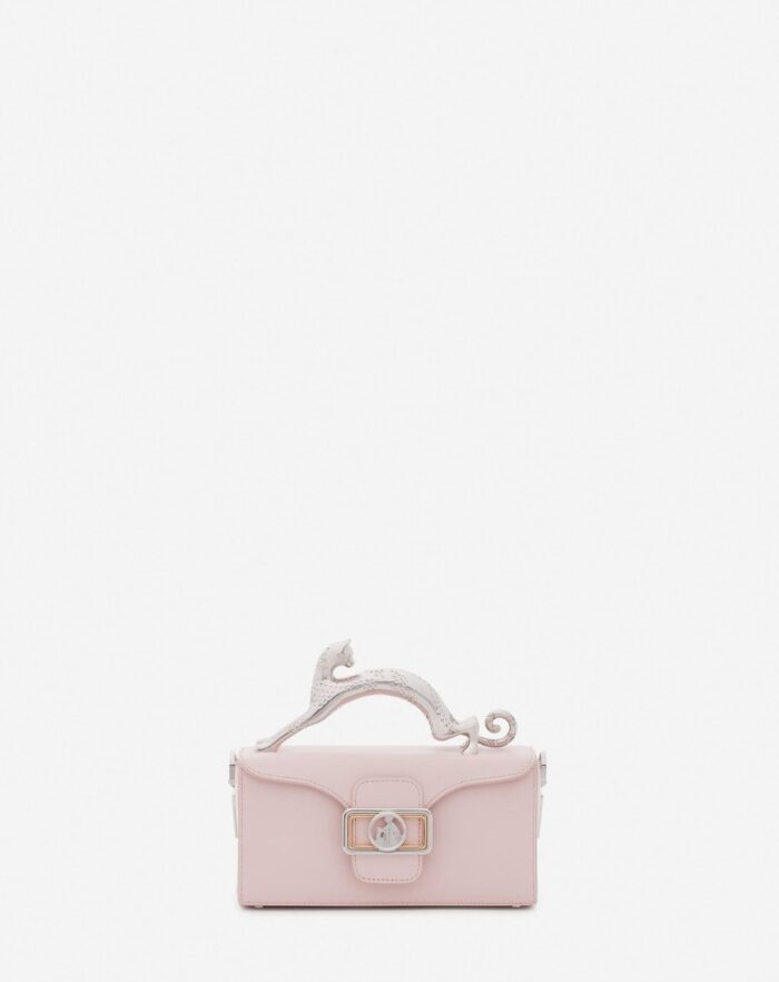 Women’s Leather nano pencil cat bag Rosé