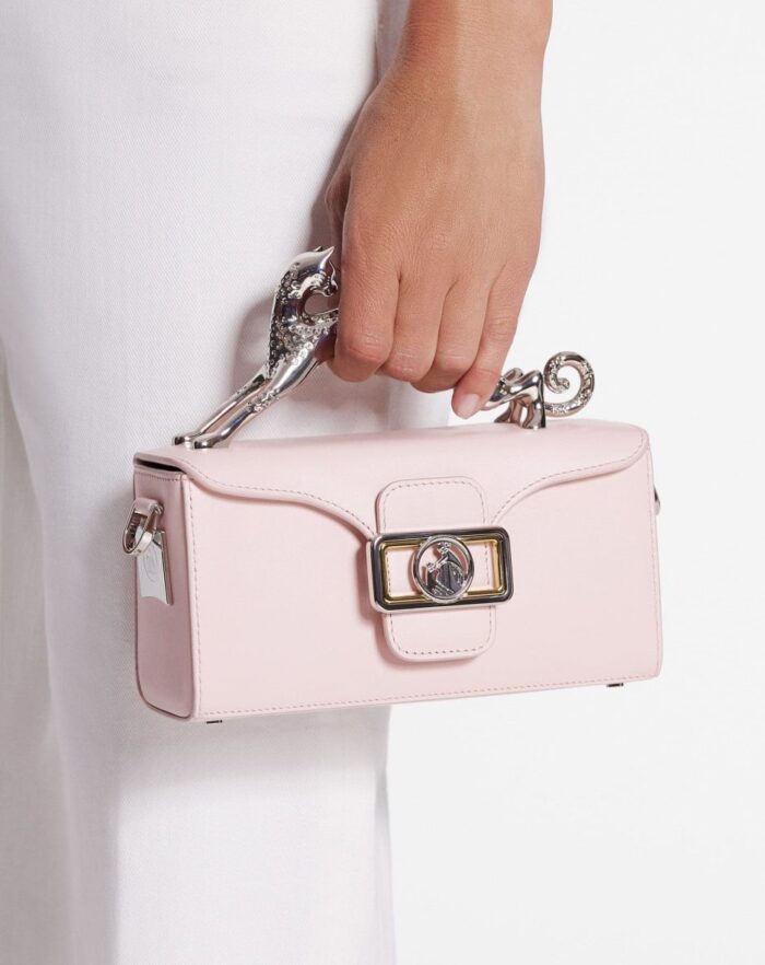 Women’s Leather nano pencil cat bag Rosé