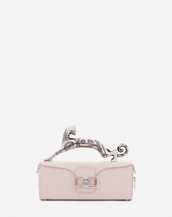 Women’s Medium leather pencil cat bag Rosé
