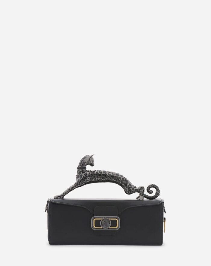 Women’s Medium leather pencil cat bag Black